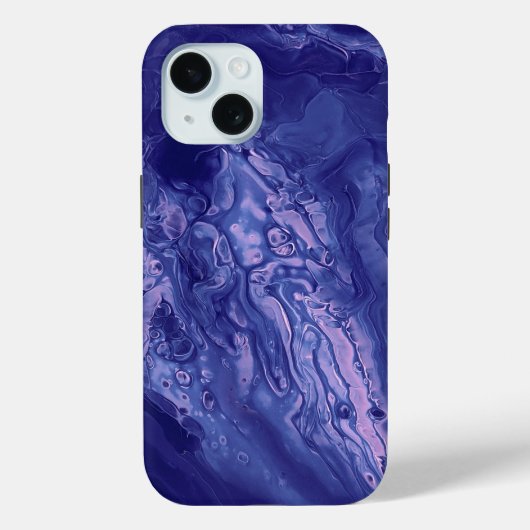 Violet roze Acrylvezel Abstracte vloeisel Case-Mate iPhone Case (Achterkant)