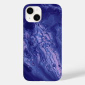 Violet roze Acrylvezel Abstracte vloeisel Case-Mate iPhone Case (Achterkant)
