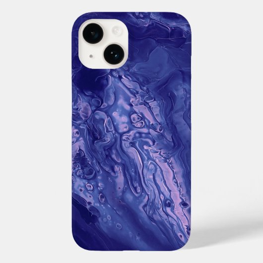 Violet roze Acrylvezel Abstracte vloeisel Case-Mate iPhone Case (Achterkant)