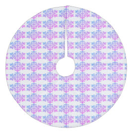 Violet roze neusschilfers, boomrok fleece kerstboom rok