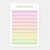 Violet Roze Perzikkleurige Ombre Aangepaste naam Post-it® Notes (Voorkant)