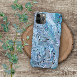 Violet Roze Turquoise Paarse Abalone Shell Patroon Case-Mate iPhone Case