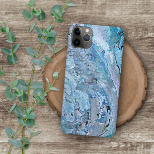 Violet Roze Turquoise Paarse Abalone Shell Patroon Case-Mate iPhone Case