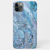 Violet Roze Turquoise Paarse Abalone Shell Patroon Case-Mate iPhone Case (Achterkant)