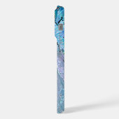 Violet Roze Turquoise Paarse Abalone Shell Patroon iPhone Hoesje (Linkerkant)