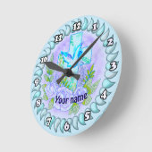 Violet Rozen Christelijk kruis Ronde Klok (Hoek)