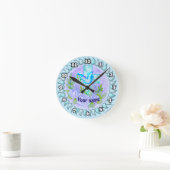 Violet Rozen Christelijk kruis Ronde Klok (Huis)