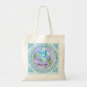 Violet Rozen Christelijke cross canvas tas (Voorkant)