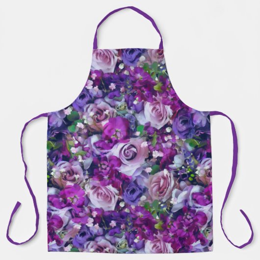 Violet Rozen Garden Schort (Voorkant)