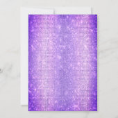 Violet Rozen Jurk Sequins Sweet 16 Kaart (Achterkant)