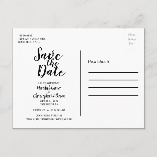 Violet Rustic Mason Jar Wedding Save the Date Aankondigingskaart (Achterkant)