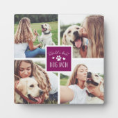 Violet | 's Werelds beste hond-mam fotocollage Fotoplaat (Voorkant)