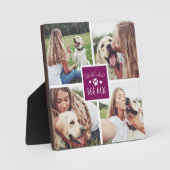 Violet | 's Werelds beste hond-mam fotocollage Fotoplaat (Voorkant)