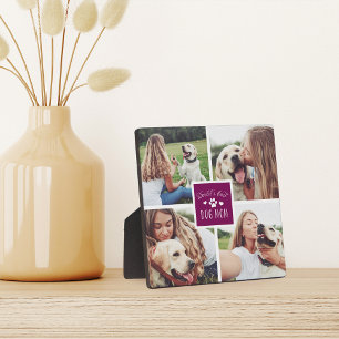 Violet   's Werelds beste hond-mam fotocollage Fotoplaat