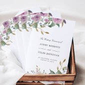Violet & Sage Folded Wedding Program