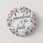 Violet & Sage Grandma van de Bride Ronde Button 5,7 Cm (Voorkant)