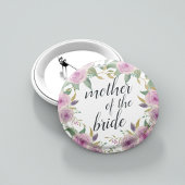 Violet & Sage Moeder van de Bride Ronde Button 5,7 Cm