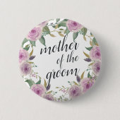Violet & Sage Moeder van de Groom Ronde Button 5,7 Cm (Voorkant)