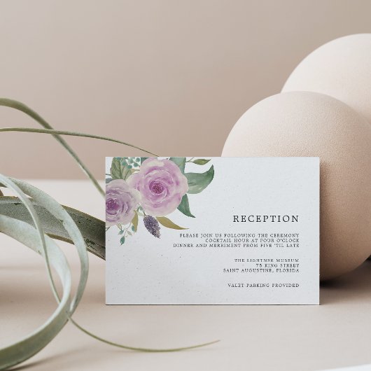 Violet & Sage Ontvangstkaart Informatiekaartje