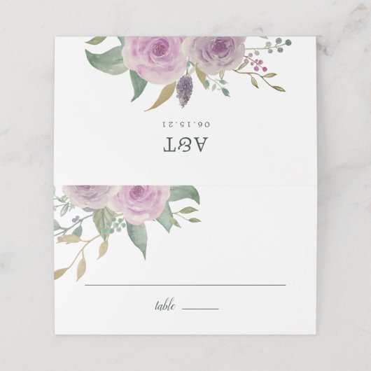 Violet & Sage Plaatskaartje (Buitenkant ongevouwen)