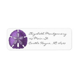 Violet Sand Dollar Labels