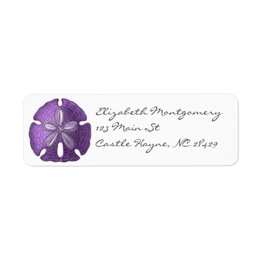 Violet Sand Dollar Labels (Voorkant)