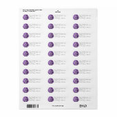 Violet Sand Dollar Labels (Full Sheet)