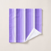 Violet schaduwstrepen bad handdoek (Wasdoekje)