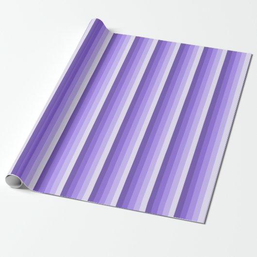Violet schaduwstrepen cadeaupapier (Uitgerold)
