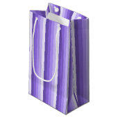 Violet schaduwstrepen klein cadeauzakje (Voorkant Gekanteld)
