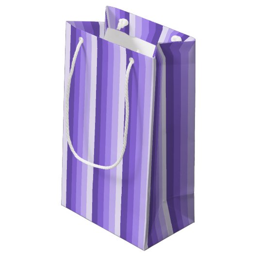 Violet schaduwstrepen klein cadeauzakje (Achterkant Gekanteld)
