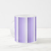 Violet schaduwstrepen matglas koffiemok (Voorkant links)