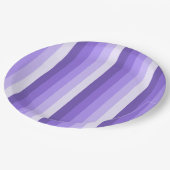 Violet schaduwstrepen papieren bordje (Gekanteld)