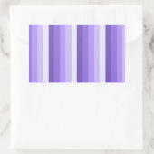 Violet schaduwstrepen rechthoekige sticker (Tas)