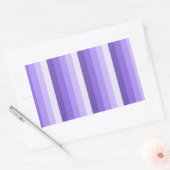 Violet schaduwstrepen rechthoekige sticker (Envelop)