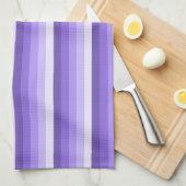 Violet schaduwstrepen theedoek (Quarter Fold)