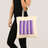 Violet schaduwstrepen tote bag (Voorkant (product))