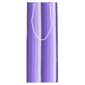 Violet schaduwstrepen wijn cadeautas (Achterkant)