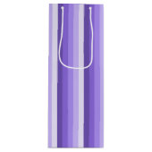 Violet schaduwstrepen wijn cadeautas (Voorkant)