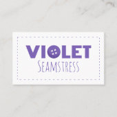 Violet Seamstress Visitekaartje (Voorkant)