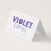 Violet Seamstress Visitekaartje (Voorkant)