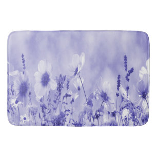Violet Shaded Wild Flowers Badmat
