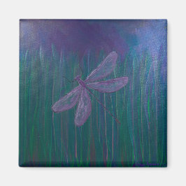Violet Shimmer Dragonfly Magneet