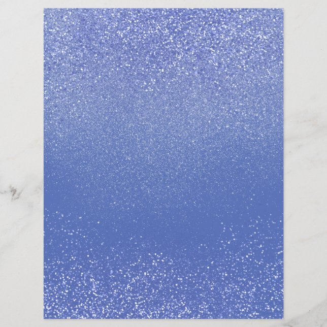 Violet Shimmer Glitter Dust Scrapbook Paper (Voorkant)