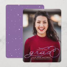 Violet Shine Photo Afstuderen Aankondiging