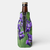 Violet Siberische Iris, broer van Ceasar Flesjeskoeler (Fles Achterkant)