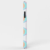 Violet Sinaasappel Aqua Blue Midcentury Waves Patr Case-Mate iPhone Case (Achterkant/rechts)