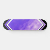 Violet Skies Clouds Paars zwart  dek Persoonlijk Skateboard (Horizontaal)