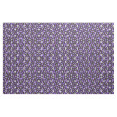 Violet Skulls en Flowers Stof (Fat Quarter)