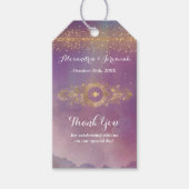 Violet Sky Gold Moon Cadeaulabel (Voorkant)